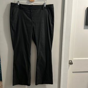 Lane Bryant size 20R Grey striped stretchy dress pants with pockets